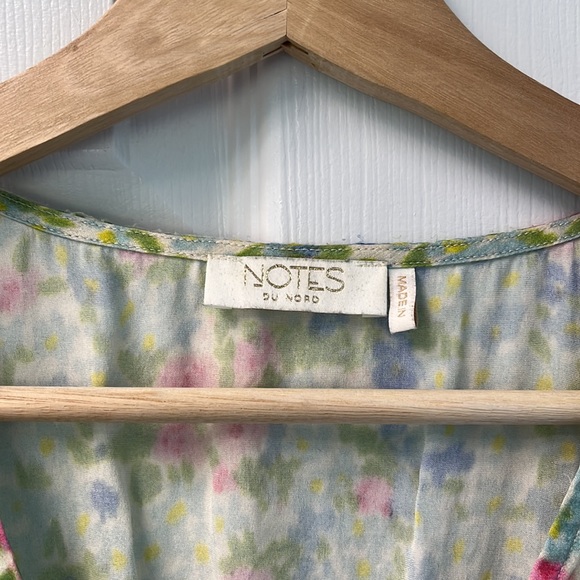 Notes du Nord silk top with flutter sleeves - Picture 6 of 8